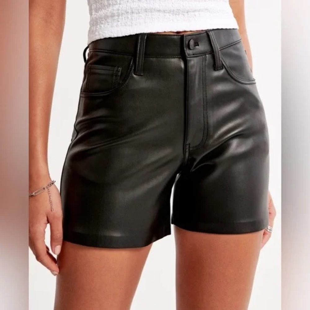 Abercrombie Leather Shorts